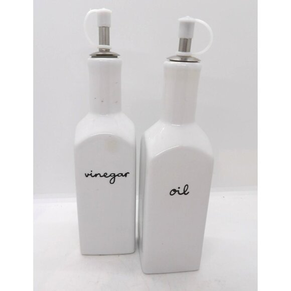 Expressions Signature Other - Kitchen Expressions Signature Stoneware Oil & Vinegar Bottles
